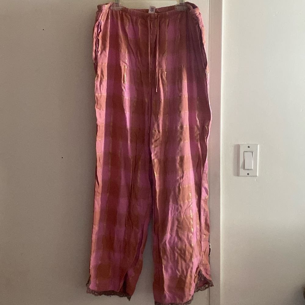 Victoria Secret Plaid with gold accents